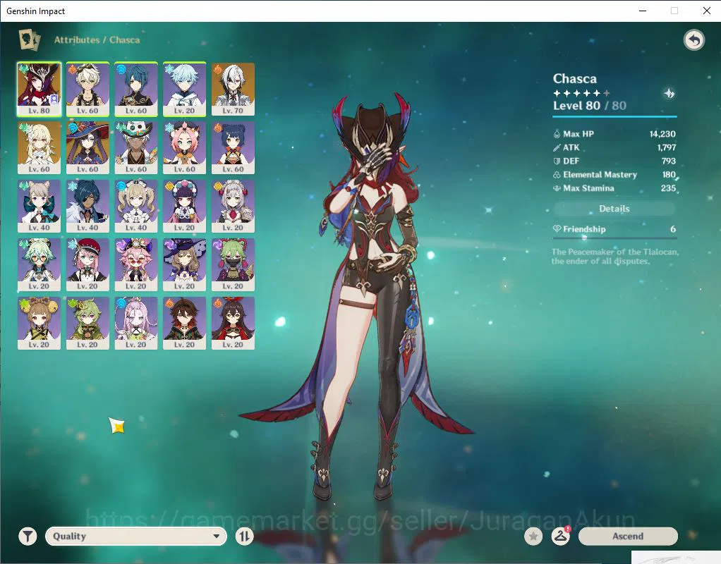 Genshin Impact Accounts ASIA | 45AR | 2 Limited +21(*4Character) +1(*5Wea image 3