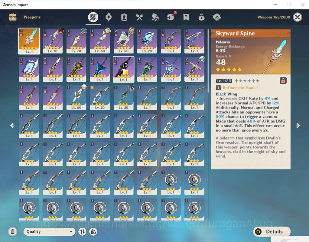 Genshin Impact Accounts ASIA | 45AR | 2 Limited +21(*4Character) +1(*5Wea image 4