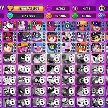 Brawl Stars Accounts 4398 Trophy|41 Brawlers 4 Max Lvl [Full Buffies Ed image 1