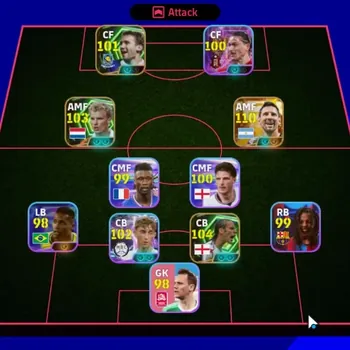 eFootball Accounts Legends & Iconic Players Android|Big Time Lionel Messi Argentina'26|6Epic Rio Ferdinand,Dennis