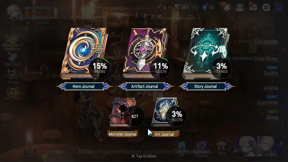 Epic Seven Accounts GLOBAL UnVerif|New Era|2 ML(Rhiana&Luciel,LT Charl image 3
