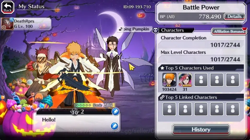Bleach: Brave Souls Accounts [GLOBAL]50K Orb|Ichigo 10th Aniv,New Ichigo Renewe image 3