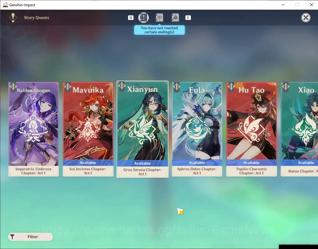 Genshin Impact Accounts Others Asia|AR 53|4 Limited 6(*5 Weapon)|Arlecchino+Signature,Mavuika,Navia,Zibai|Male Mc|Take 17