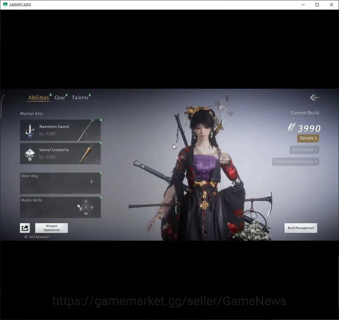 Where Winds Meet Accounts GLOBAL|Lv 17|3990 GS|1 Harmonic Core|Nameless Sword|Peaceful Life,Anthem of Ages,Golden Oath 8