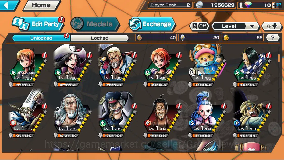 One Piece Bounty Rush Accounts Global| 6 EX| AMS[Borsalino],T5E Jaygarcia,T4E Mar image 5