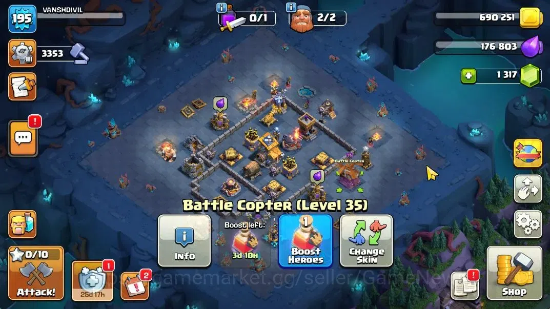 Clash of Clans Accounts TH 17 - BH 10|LV 195|HH 9|BK 78,AQ 80,GW 58,MP 57, image 19