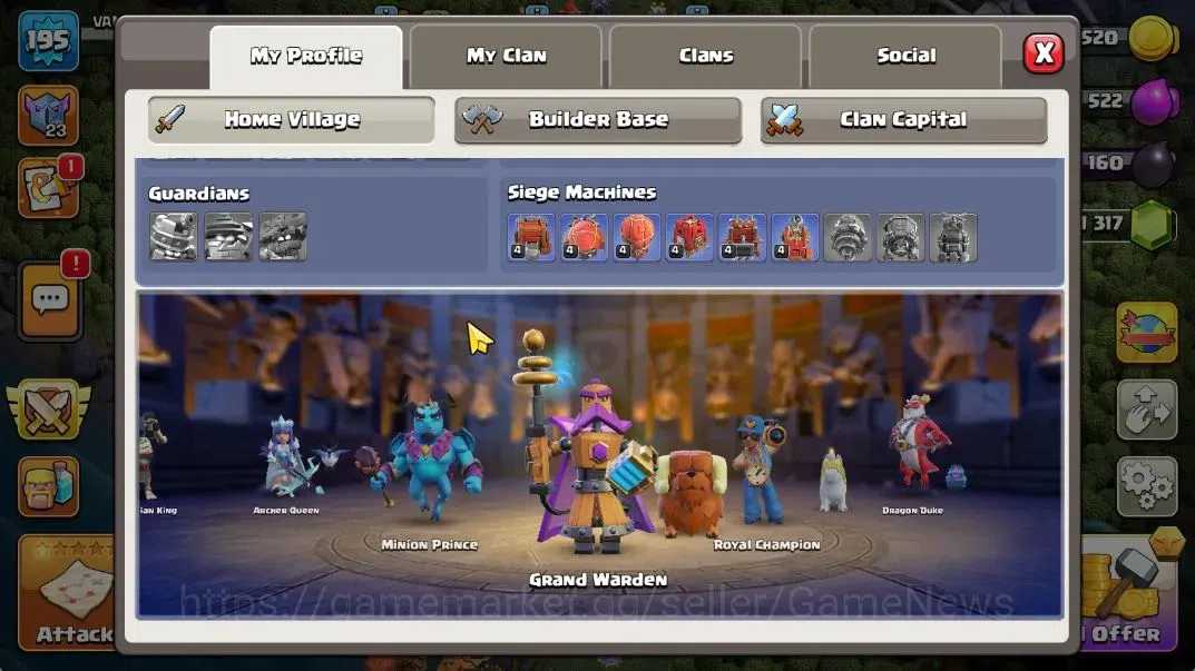 Clash of Clans Accounts TH 17 - BH 10|LV 195|HH 9|BK 78,AQ 80,GW 58,MP 57, image 4