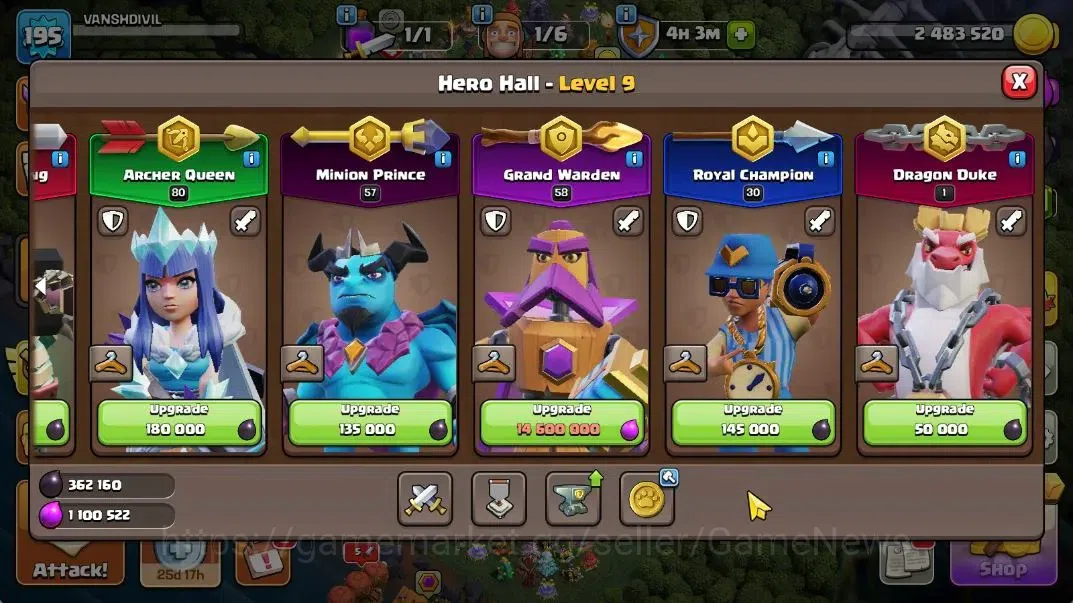 Clash of Clans Accounts TH 17 - BH 10|LV 195|HH 9|BK 78,AQ 80,GW 58,MP 57, image 9