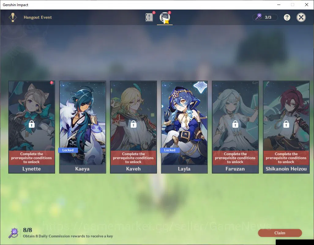 Genshin Impact Accounts ASIA|AR 55|4 Limited+2(*5Weapon)|Escoffier+Sign,Zi image 12