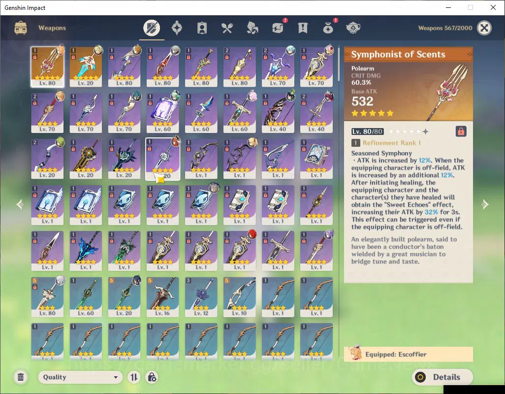 Genshin Impact Accounts ASIA|AR 55|4 Limited+2(*5Weapon)|Escoffier+Sign,Zi image 4