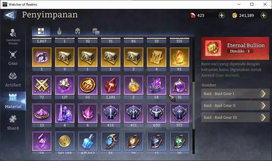 Watcher of Realms Accounts GLOBAL 60x|2M Power|6 Lord[Azareth,Iovar,Torodor,R image 17