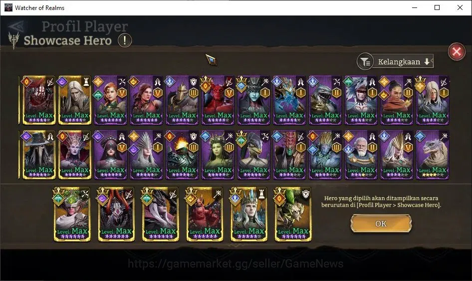 Watcher of Realms Accounts GLOBAL 60x|2M Power|6 Lord[Azareth,Iovar,Torodor,R image 20