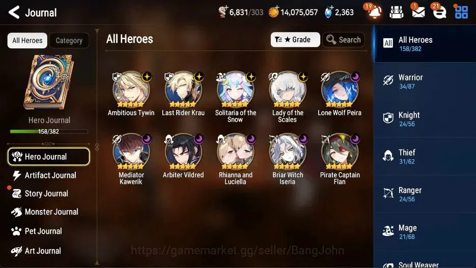 Epic Seven Accounts Global | 10 ML(LOTScales,BWIseria,LRKrau,ATywin,Ar image 4