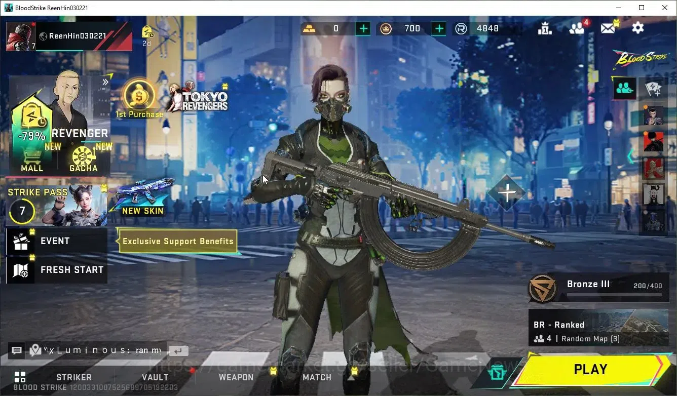Blood Strike Accounts ASIA|ETERNAL Desert Eagle-Scorpius|COLLAB BLEACH B image 1