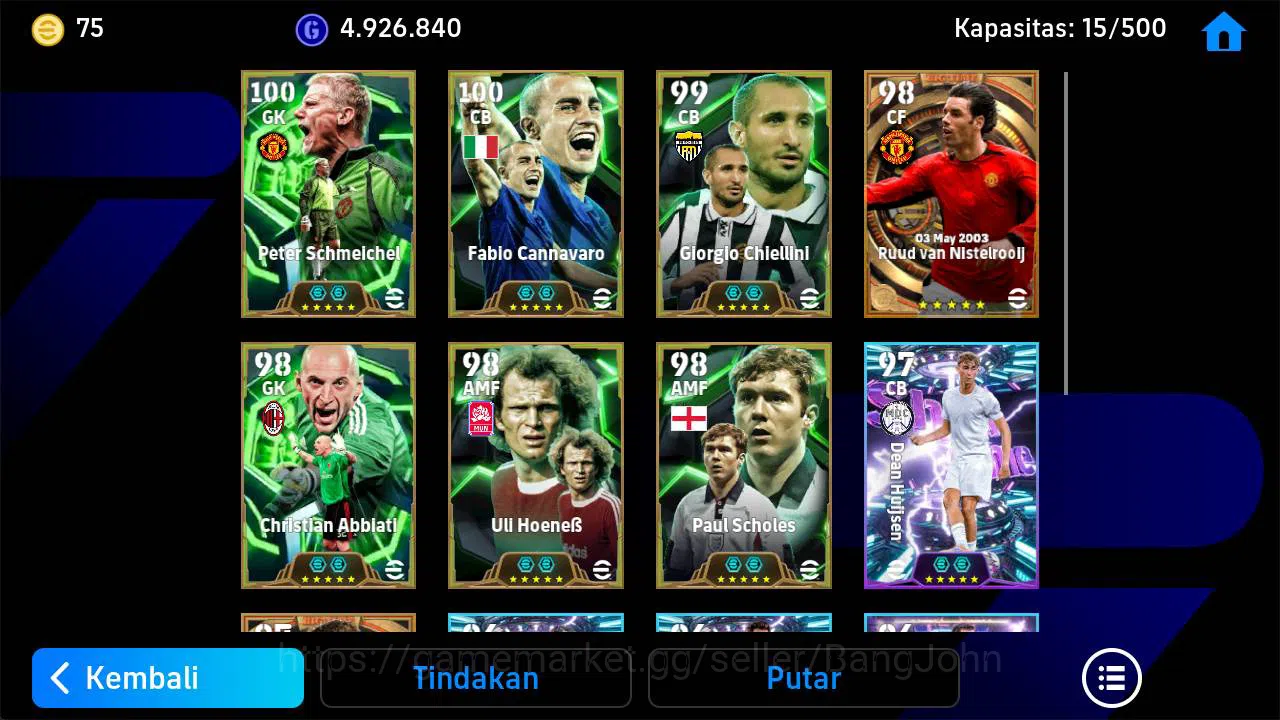 eFootball Accounts Others Power 3163, Peter Schmeichel epic, cheilinni epic, C Abbiati epic, Uli Hoeneb epic, Van nistelrooy 4