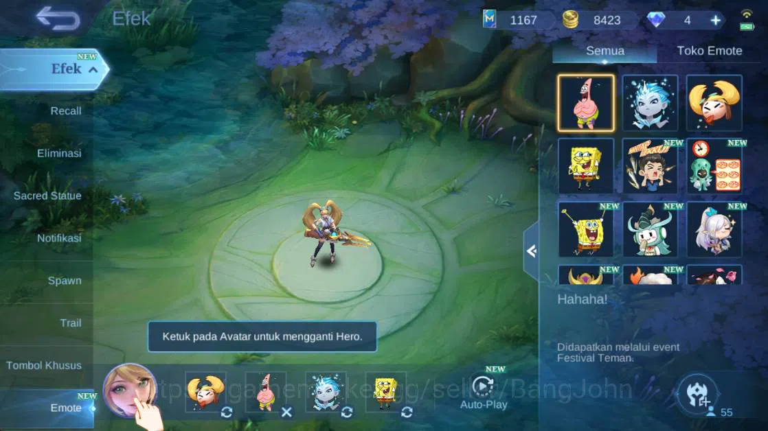 Mobile Legends: Bang Bang Accounts Global,Skin 68,hero 55,Dtamer lance,VNM hanabi,Sab image 2