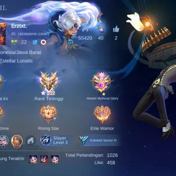Mobile Legends: Bang Bang Others Global,Skin 68,hero 55,Dtamer lance,VNM hanabi,Sab image 1