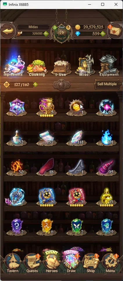 The Seven Deadly Sins: Grand Cross Accounts ASIA | 1,75M CC | 5 UR Salos 2/6, Merlin Esca, ODK image 11