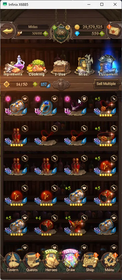 The Seven Deadly Sins: Grand Cross Accounts ASIA | 1,75M CC | 5 UR Salos 2/6, Merlin Esca, ODK image 15