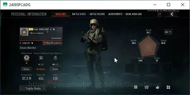 Arena Breakout Accounts High Value MOBILE Lv30|SV 32,9M| CV 26,6M|Peace,Wire Set|P AKM,QS AKS-74U,Maelstrom AUG,WP 2