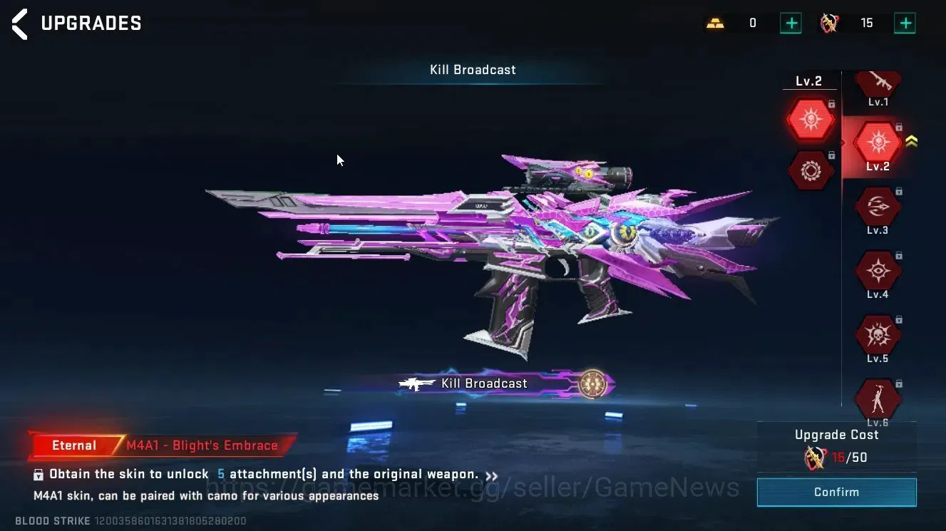 Blood Strike Accounts Collab Skin ASIA|Eternal[AK47 Lv 4,UZI Lv 4]|Colab BLEACH[Byakuya]+7DS[QBZ95,Kar98]|ULTRA[Melee 11