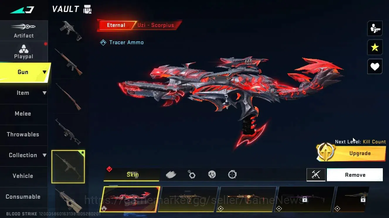 Blood Strike Accounts Collab Skin ASIA|Eternal[AK47 Lv 4,UZI Lv 4]|Colab BLEACH[Byakuya]+7DS[QBZ95,Kar98]|ULTRA[Melee 15