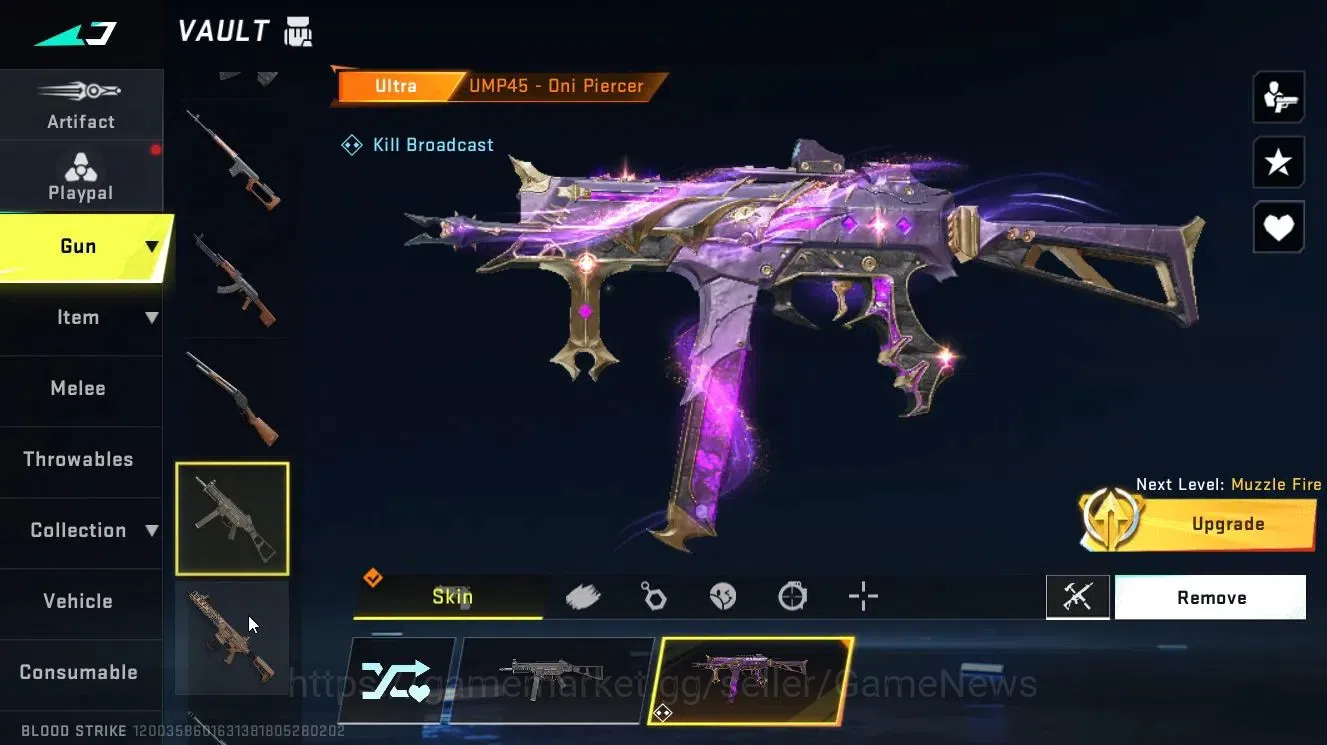 Blood Strike Accounts Collab Skin ASIA|Eternal[AK47 Lv 4,UZI Lv 4]|Colab BLEACH[Byakuya]+7DS[QBZ95,Kar98]|ULTRA[Melee 20