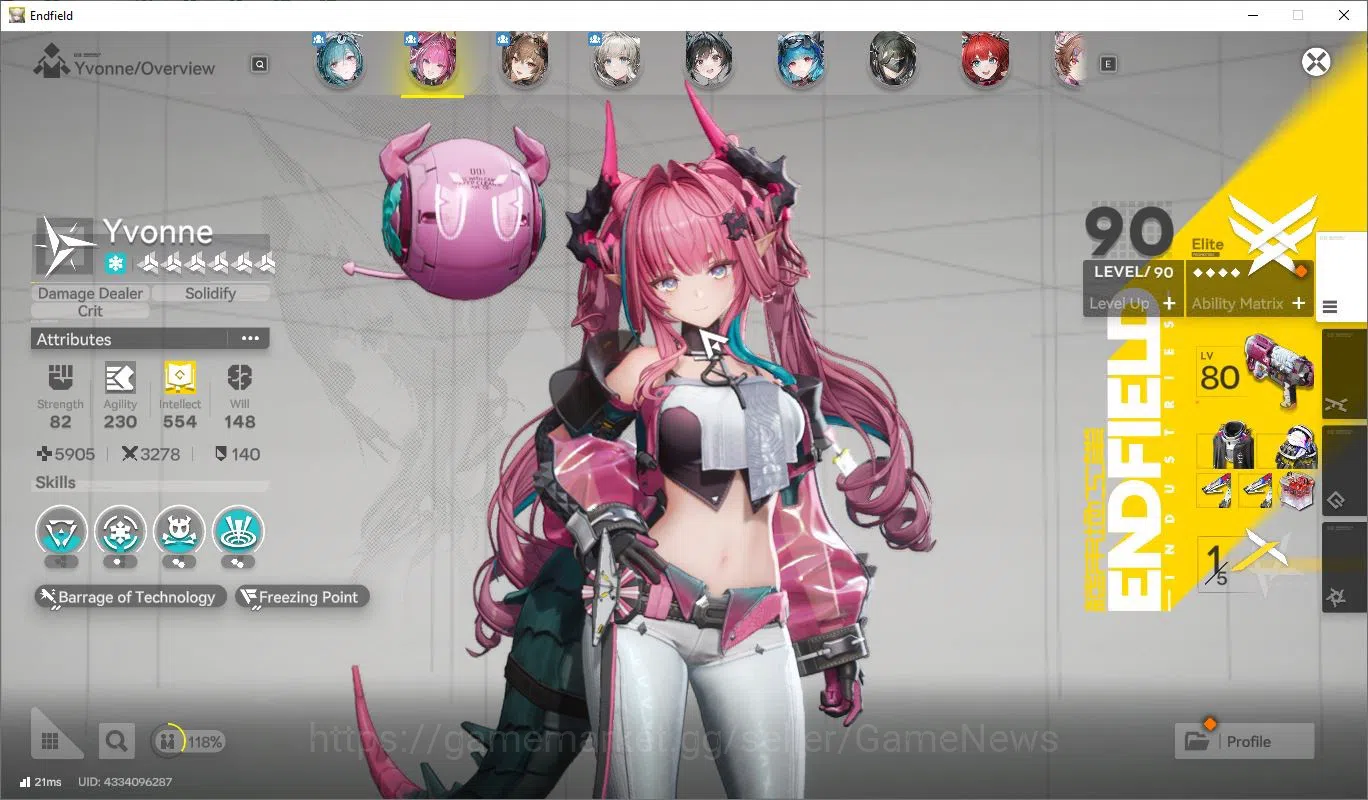 Arknights: Endfield Accounts Asia Lv 56|7 SSR[YvonneP1+Sign,Gilberta+Sign,Ember image 2