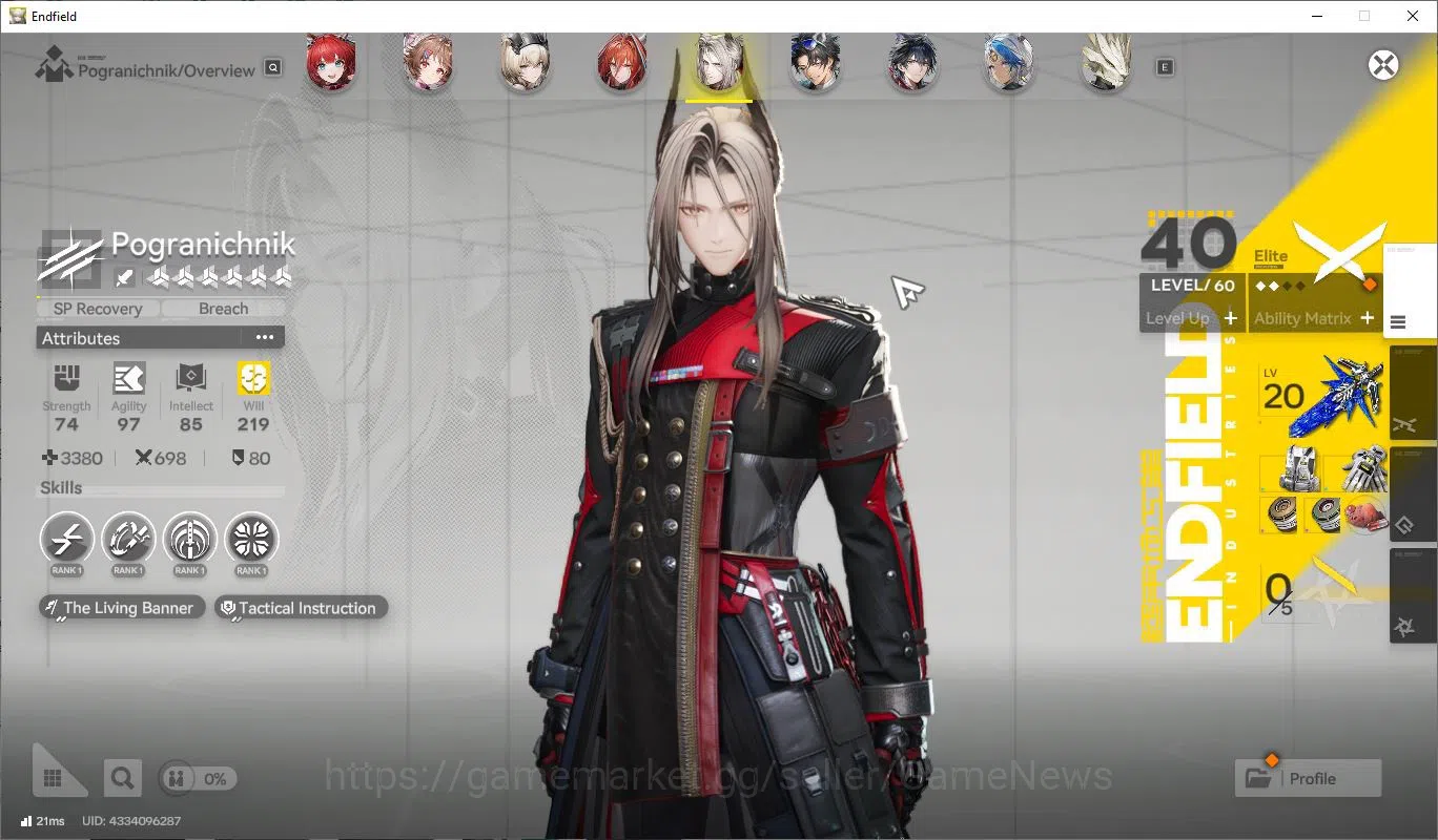 Arknights: Endfield Accounts Asia Lv 56|7 SSR[YvonneP1+Sign,Gilberta+Sign,Ember image 7