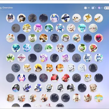 Aniimo Accounts End Game APAC|LV51|HomeLV3|8Pris-6Sparkl(Melloblum,Turbo,Magmarex,Pawney,Somniwing,Glacy)|3497Glimmer,15M