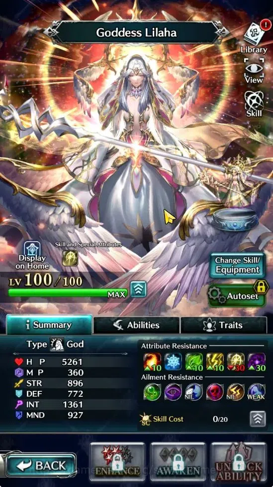 Last Cloudia Accounts GLOBAL|Rank 9, Top Tier Unit Goddess Lilaha (Max L image 3
