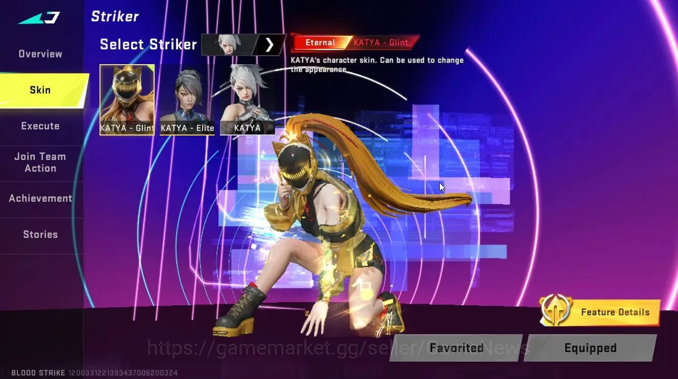 Blood Strike Accounts ASIA|3 ETERNAL[Katya-Glint,P90-Empyrean Lv3,DEagle image 3