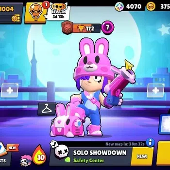 Brawl Stars Accounts 1004 Trophy|17 Brawlers 3 Max Lv [Edgar,Primo,Shelly]|1 Legend Skins [Void Amber] 3 Epic [DA Colt]|4K