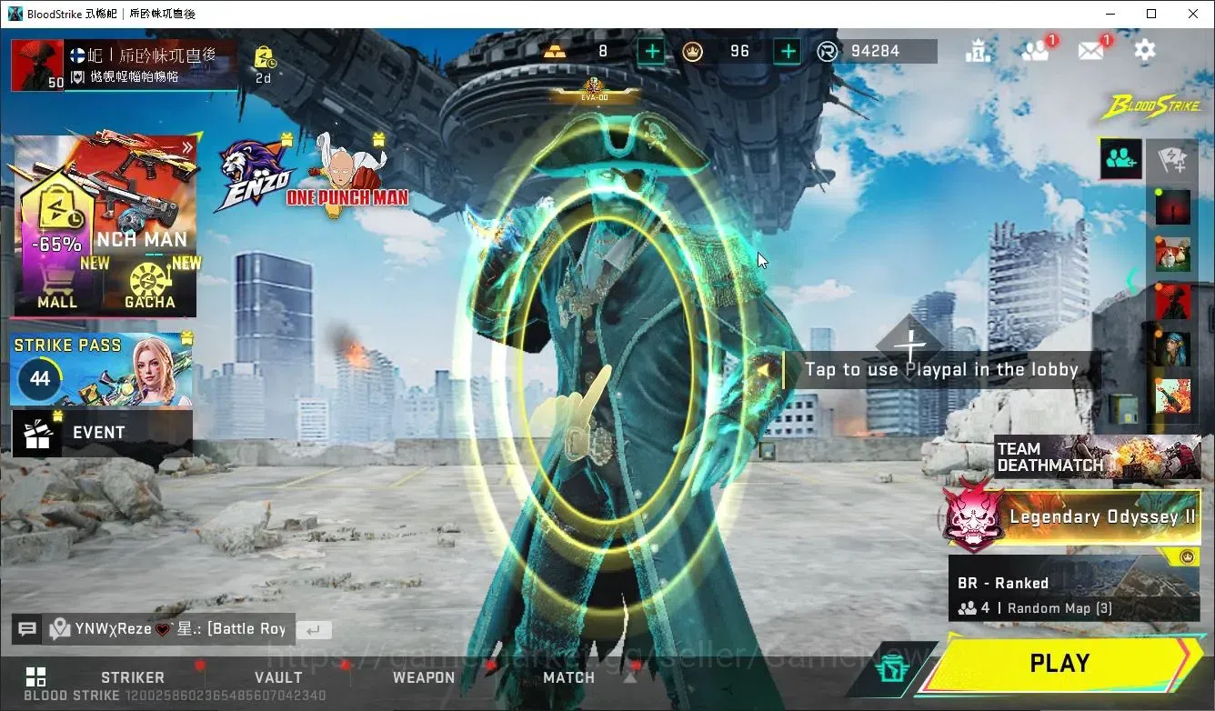 Blood Strike Accounts ASIA|ETERNAL DeAgle+MELEE TalonKnife+Collab ONE PU image 1