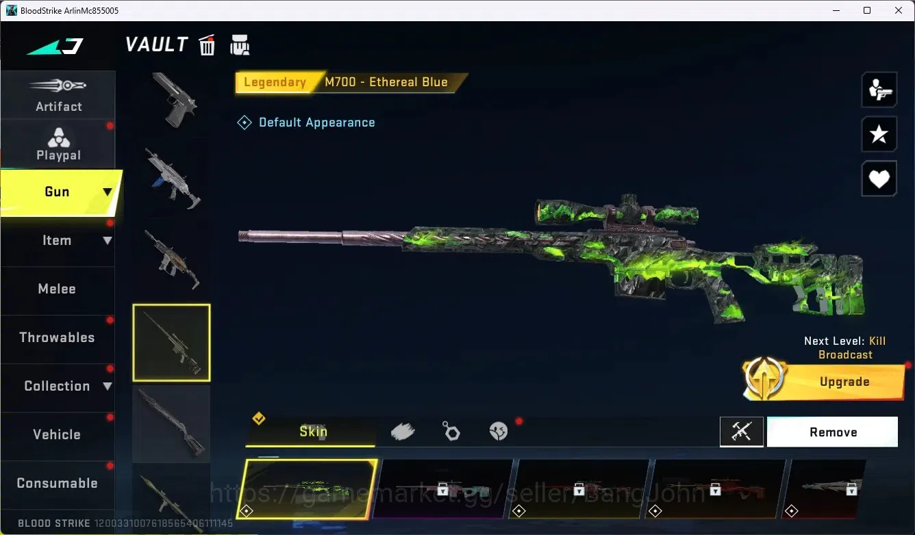 Blood Strike Accounts ASIA|Collab Gun MCX - EVA-00|6 Legendary Gun|Colla image 4