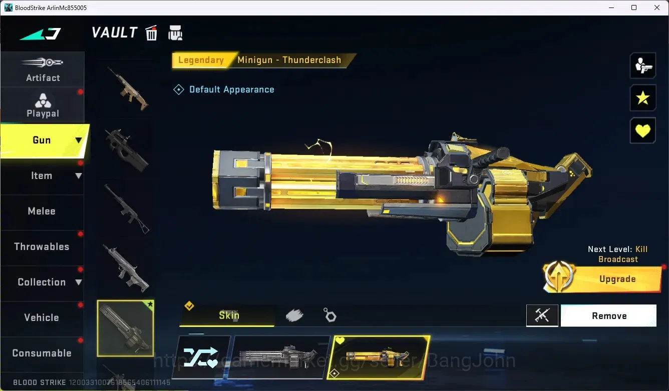 Blood Strike Accounts ASIA|Collab Gun MCX - EVA-00|6 Legendary Gun|Colla image 5