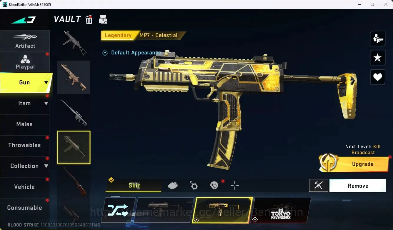 Blood Strike Accounts ASIA|Collab Gun MCX - EVA-00|6 Legendary Gun|Colla image 8