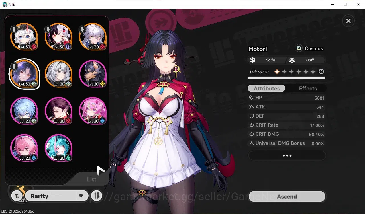 Neverness to Everness Accounts GLOBAL EU|HL 18|TL 11|4 SSR 2 Limit[Lacrimosa,Hoto image 1