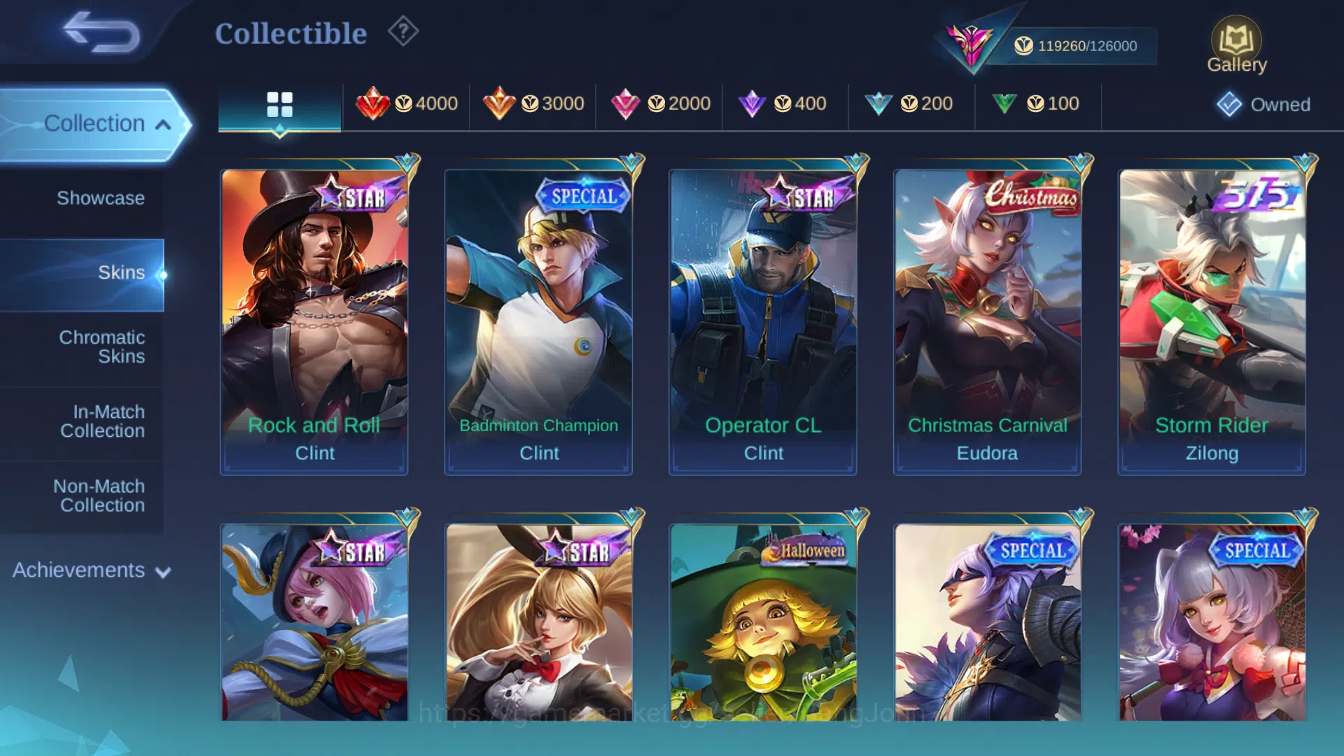 Mobile Legends: Bang Bang Accounts Others Hero 130 | Skin 397 | Recall Epic Tas Tas | Legend Valir | Collector Benedetta 13