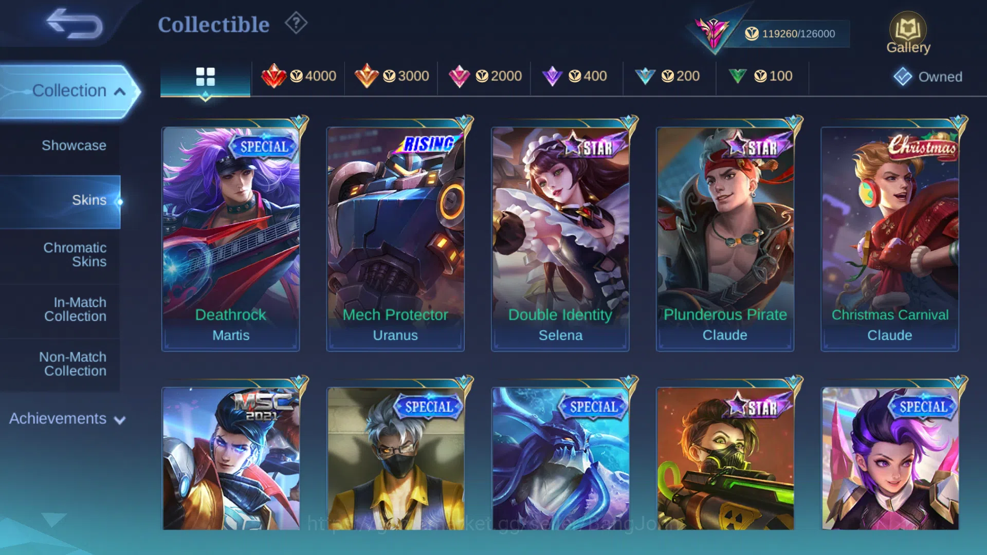 Mobile Legends: Bang Bang Accounts Others Hero 130 | Skin 397 | Recall Epic Tas Tas | Legend Valir | Collector Benedetta 17