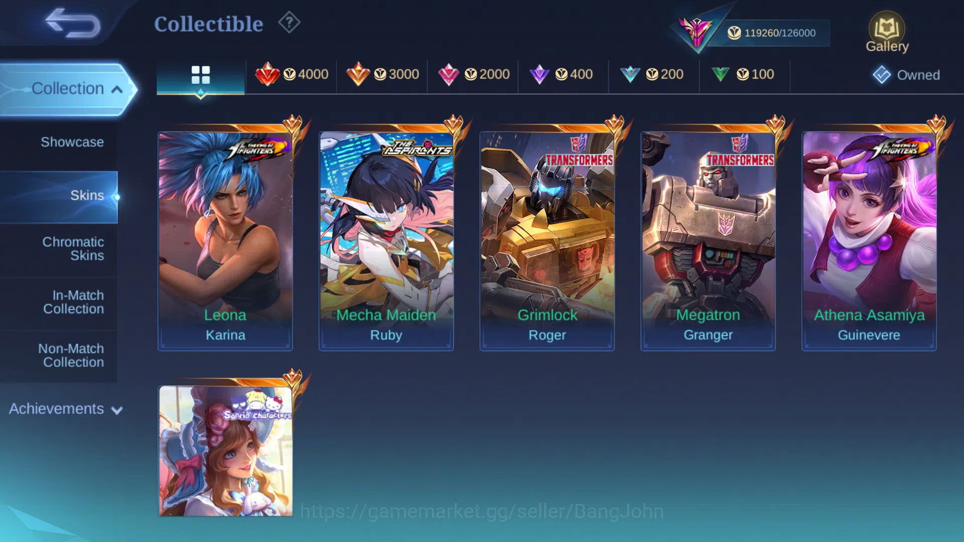 Mobile Legends: Bang Bang Accounts Others Hero 130 | Skin 397 | Recall Epic Tas Tas | Legend Valir | Collector Benedetta 4