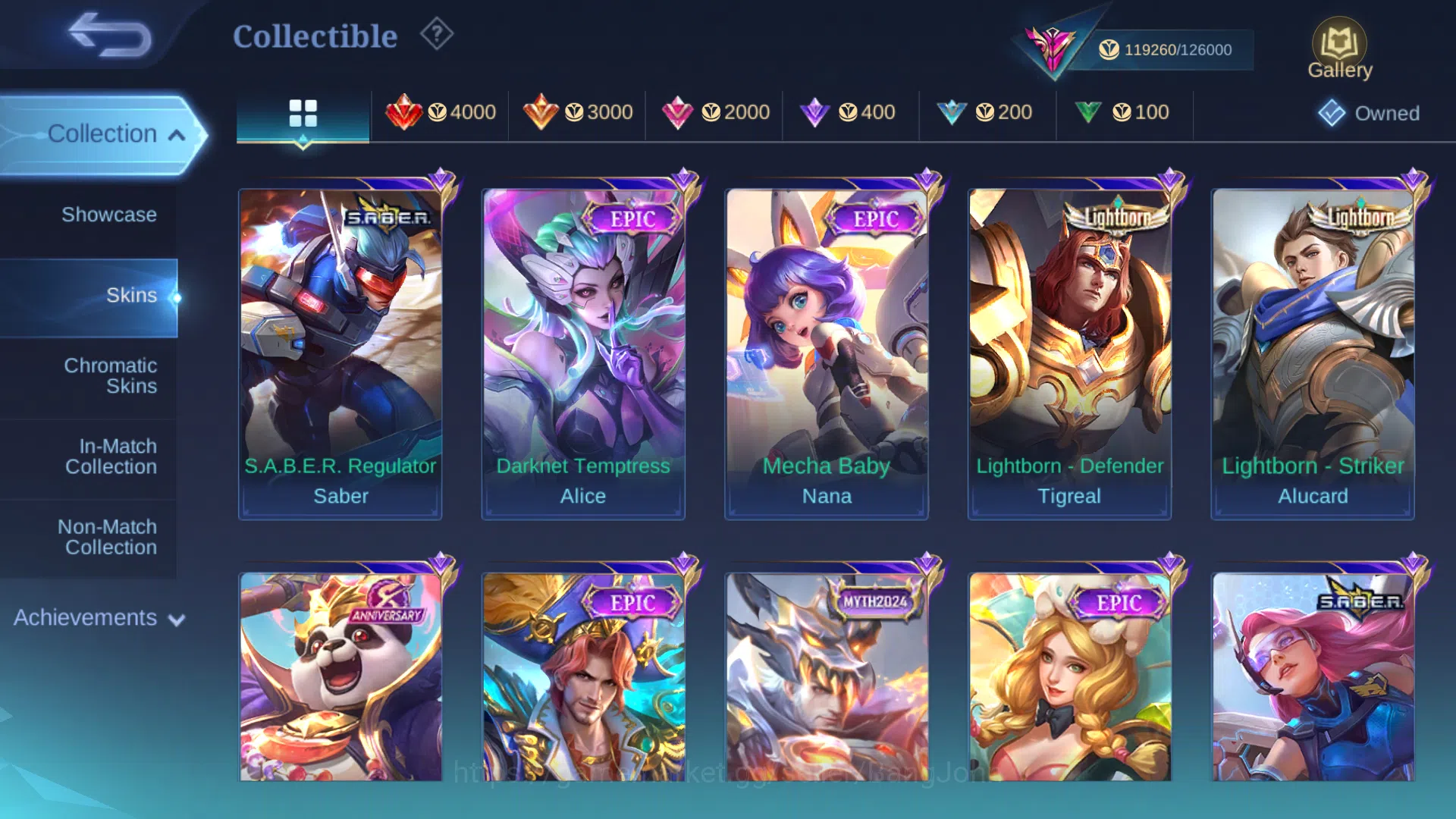 Mobile Legends: Bang Bang Accounts Others Hero 130 | Skin 397 | Recall Epic Tas Tas | Legend Valir | Collector Benedetta 6