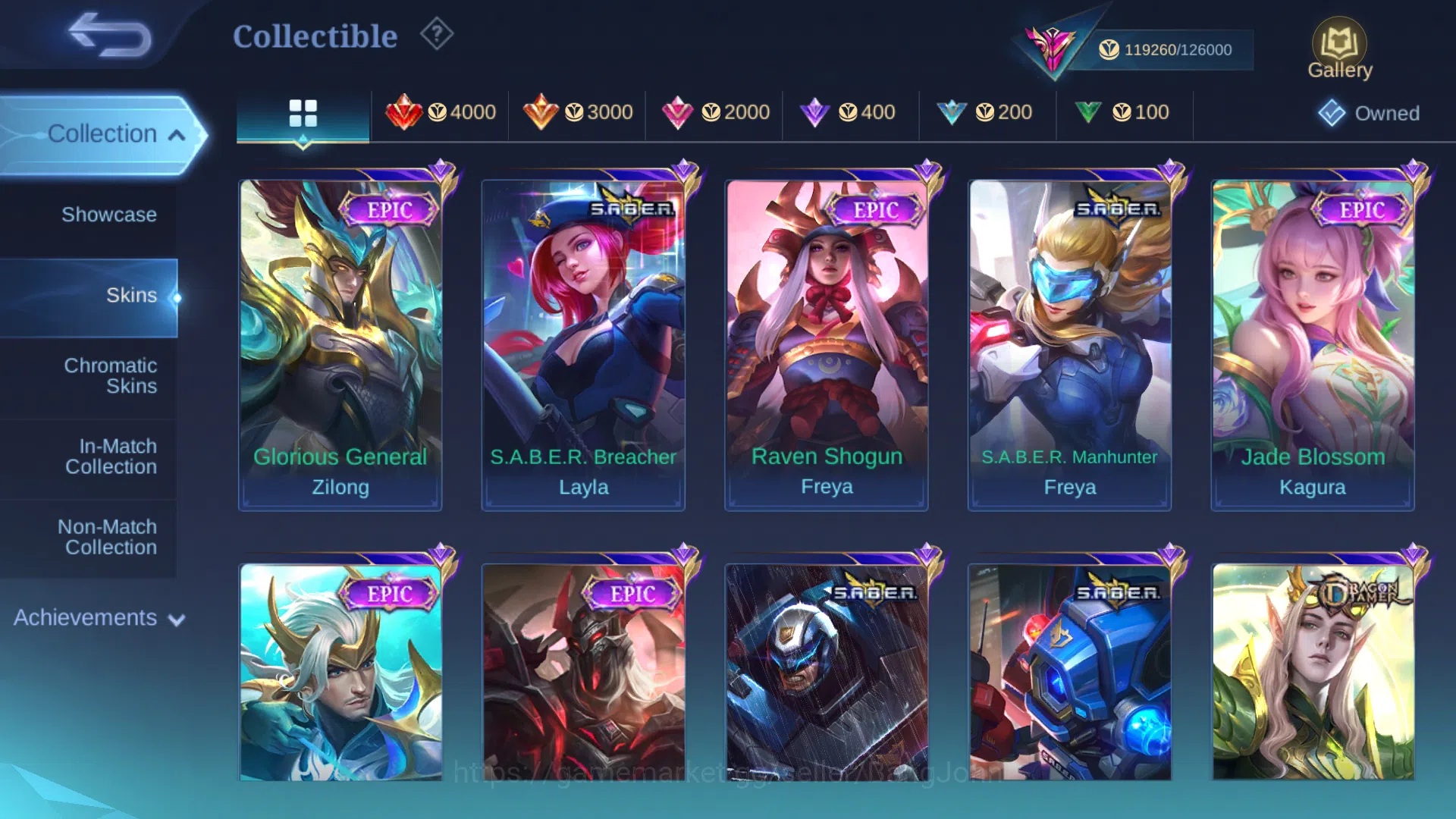 Mobile Legends: Bang Bang Accounts Others Hero 130 | Skin 397 | Recall Epic Tas Tas | Legend Valir | Collector Benedetta 7