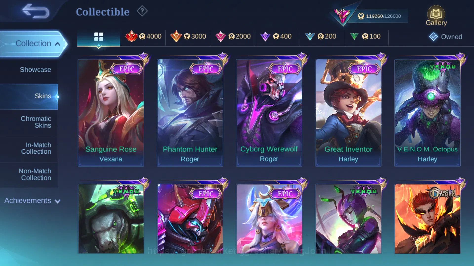 Mobile Legends: Bang Bang Accounts Others Hero 130 | Skin 397 | Recall Epic Tas Tas | Legend Valir | Collector Benedetta 8
