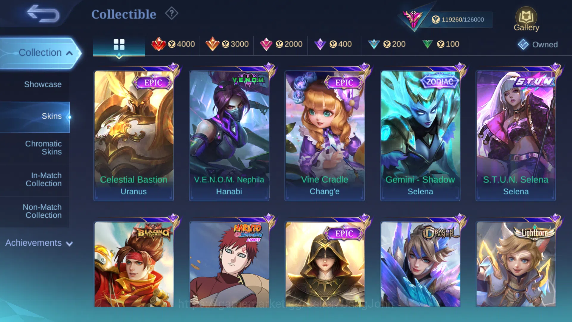 Mobile Legends: Bang Bang Accounts Others Hero 130 | Skin 397 | Recall Epic Tas Tas | Legend Valir | Collector Benedetta 9