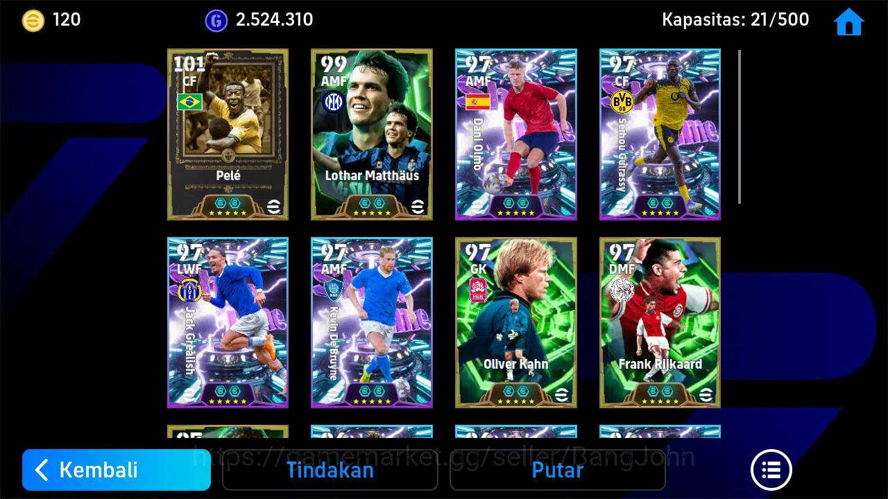 eFootball Accounts ANDROID|PW 3181|Legend Pele|Epic L Matthaus, Edmil image 3