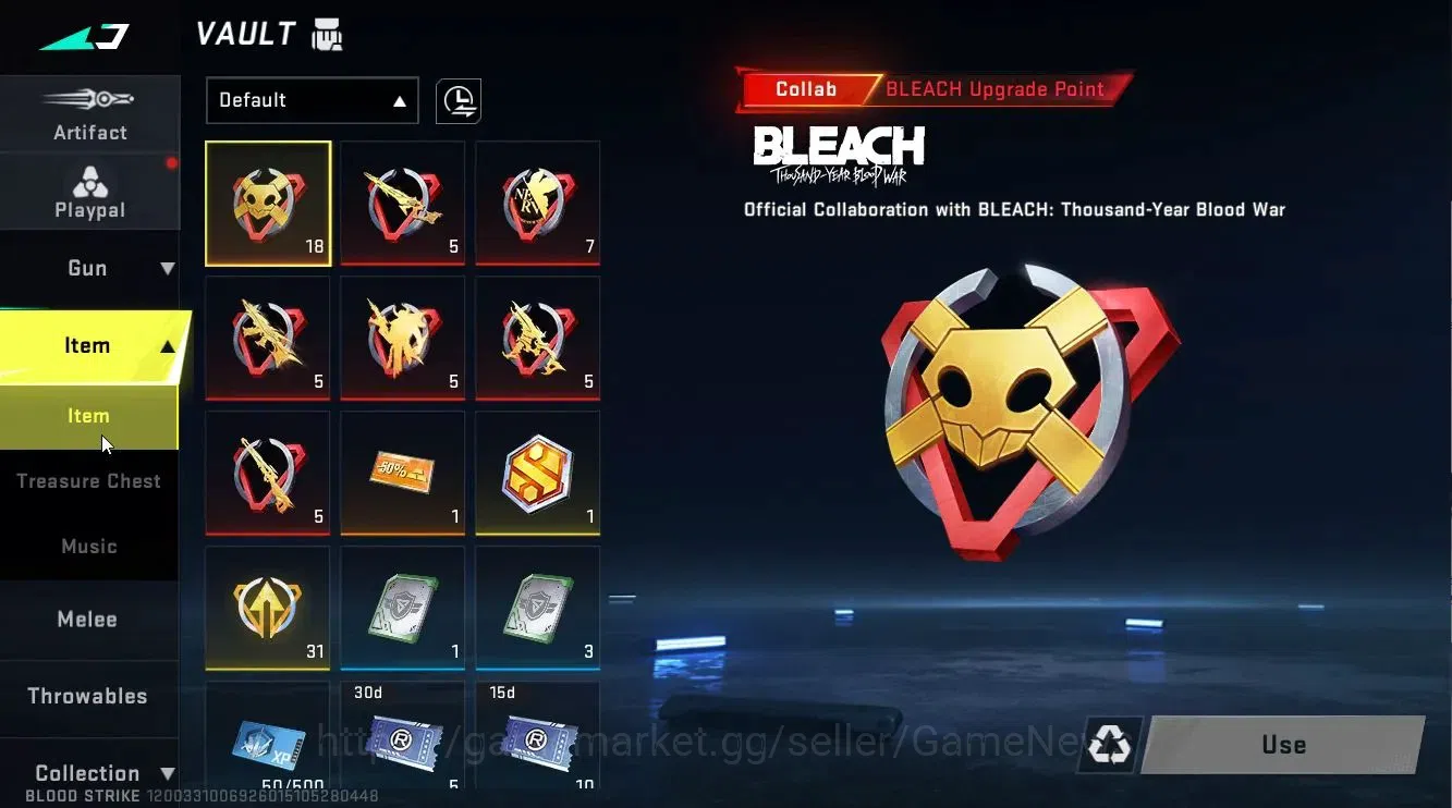 Blood Strike Accounts ASIA|Collab BLEACH [Ethan - Byakuya]|Legendary [M4 image 6