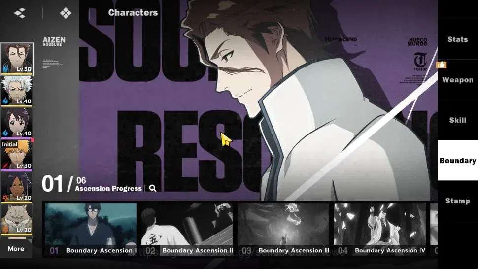 BLEACH: Soul Resonance Accounts NuverseSEA Starter LV 34|5 SSR [(AizenB1, Toshiro) image 5