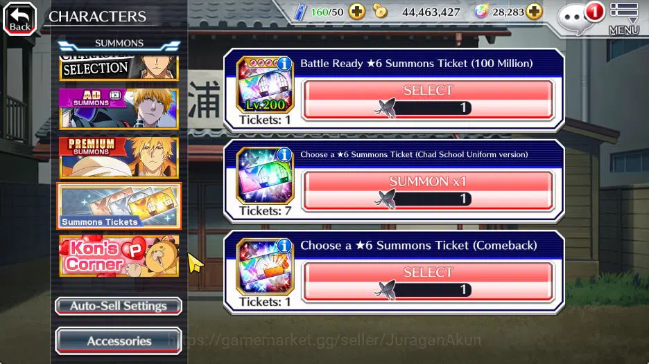 Bleach: Brave Souls Accounts Mid-Tier [GLOBAL]28K Orbs|Ichigo 7th,Retsu Brave,Ulquiorra Unleashed,Lisa Hollowfied,Etc|Klab 12
