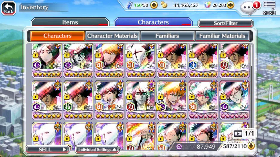 Bleach: Brave Souls Accounts Mid-Tier [GLOBAL]28K Orbs|Ichigo 7th,Retsu Brave,Ulquiorra Unleashed,Lisa Hollowfied,Etc|Klab 6